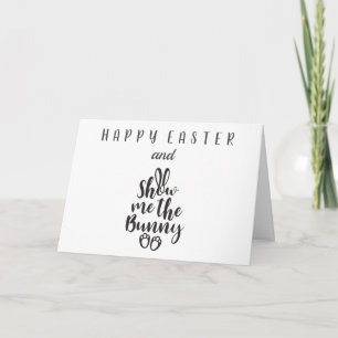 SHOW ME THE BUNNY/BUNNY HOP **HAPPY EASTER** CARD