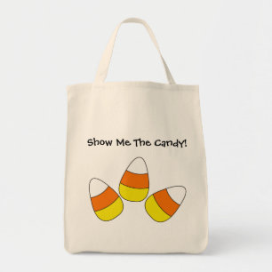 Show Me The Candy Halloween Tote Bag