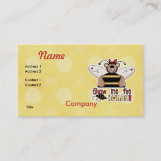 Show Me the Honey Bumble Bear Business Card