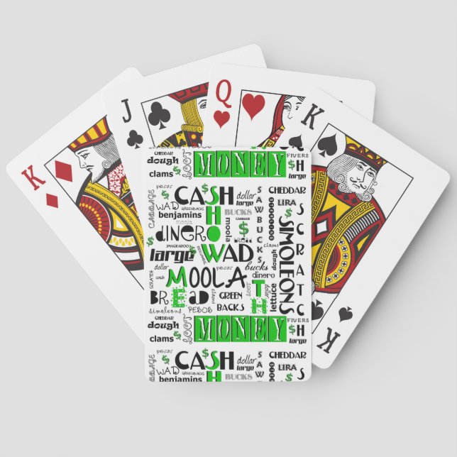 Show me the Money Bicycle Playing Cards (Back)