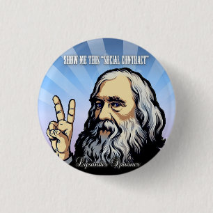 Show Me This "Social Contract" Lysander Spooner 1 Inch Round Button
