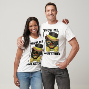 SHOW ME YOUR KITTIES, FUNNY MENS CAT T-SHIRTS