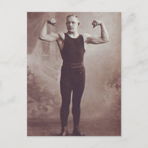 Show Me Your Muscles Postcard