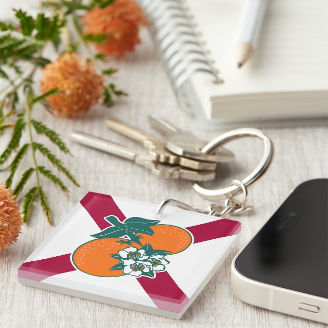 Show off your colors - Florida Keychain (Front Right)