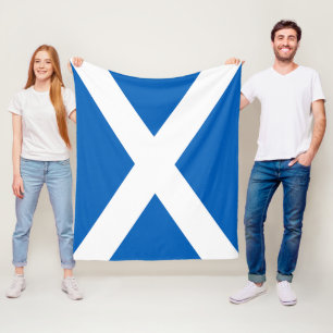 Show off your colors – Scotland Fleece Blanket
