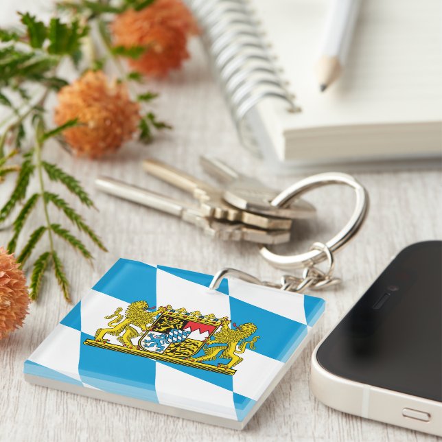Show off your colours - Bayern/Bavaria Keychain (Front Right)