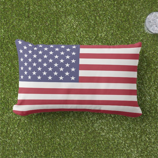 Show off your colours - United States Lumbar Pillow (Grass)
