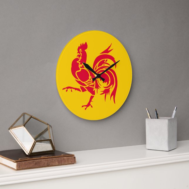 Show off your colours - Wallonie Large Clock (Office)