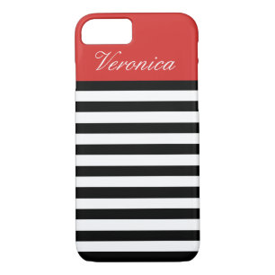 Show Off Your Style with a Unique Red, Black White iPhone 8/7 Case