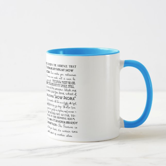 "Show People" mug (Right)