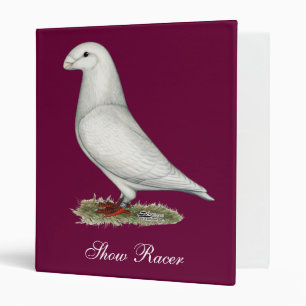 Show Racer White Binder