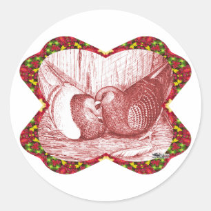 Show Racers In Red Classic Round Sticker