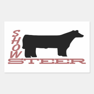 Show Steer Sticker