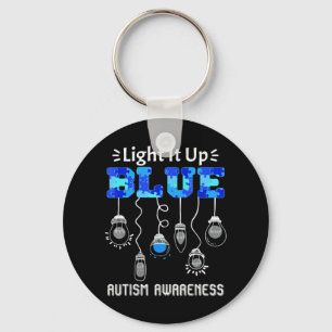 Show support for Autism Awareness with this colorf Keychain