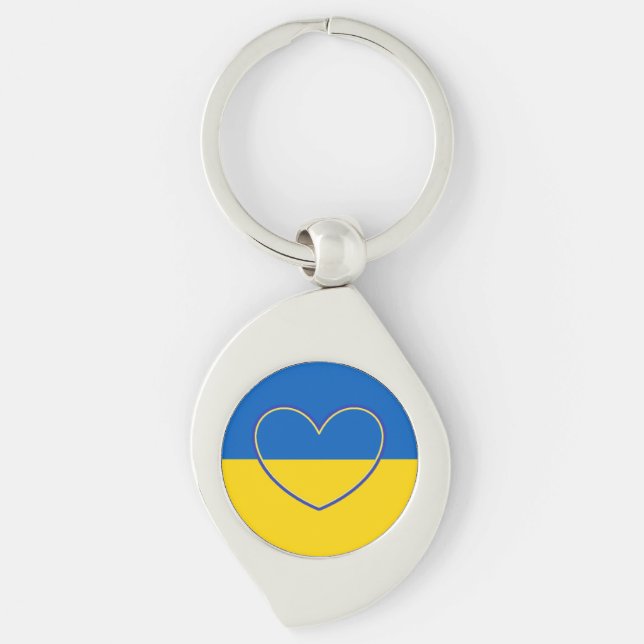 Show Support for Ukraine   Keychain (Front)