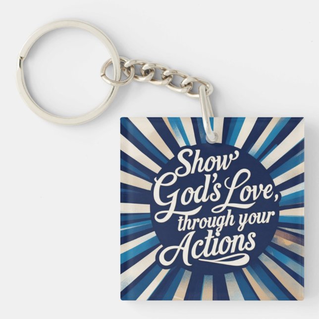 Show the world keychain (Front)