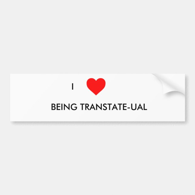 SHOW THEM YOUR LOVE FOR TRAVEL BUMPER STICKER (Front)
