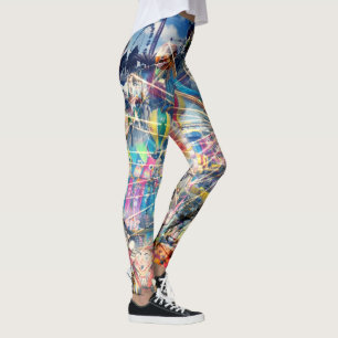 Show Time Photo Collarge, Full Print Leggings
