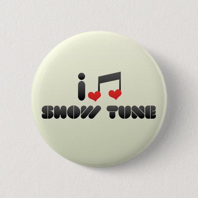 Show Tune 2 Inch Round Button (Front)