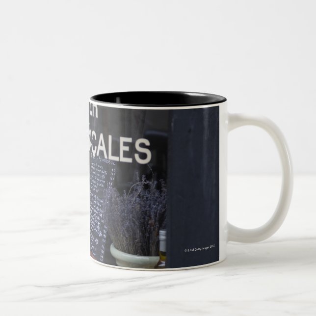 Show Window and Wine Two-Tone Coffee Mug (Right)