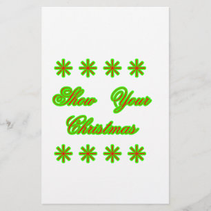 Show Your Christmas jGibney The MUSEUM Zazzle Gift Stationery