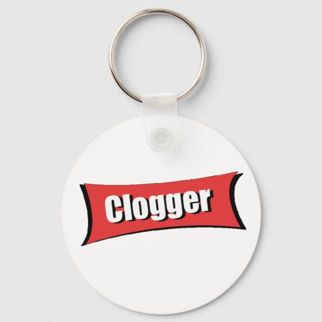 Show your clogging pride keychain (Front)