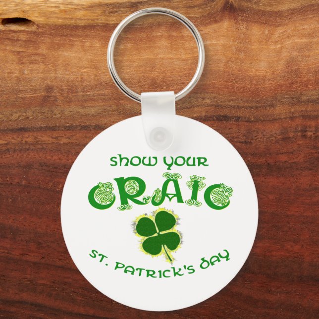 Show Your Craic Keychain (Front)