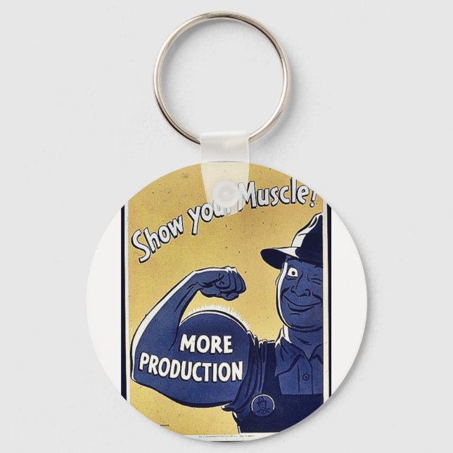 Show Your Muscle Keychain (Front)
