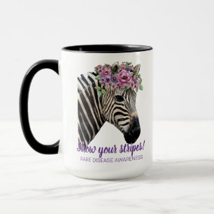 Show Your Stripes Rare Disease Awareness Zebra Mug