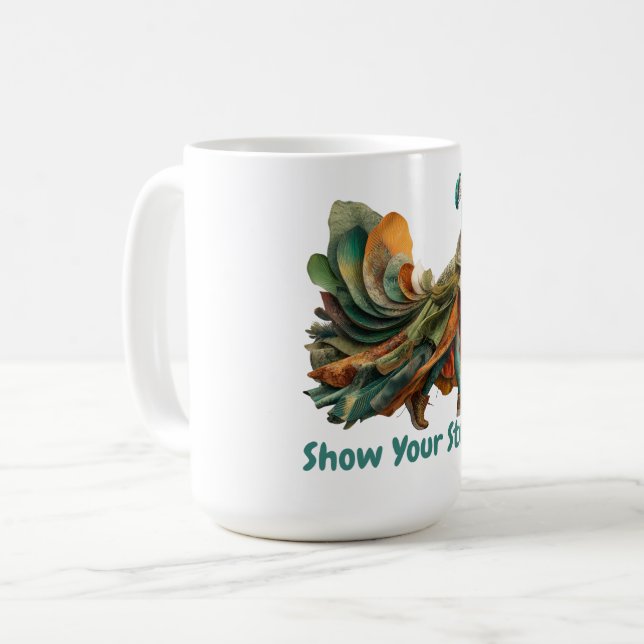 Show Your Stuff — Motivational Statement Shirt Coffee Mug (Front Left)
