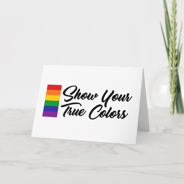 Show Your True Colours Card (Front)