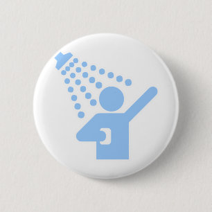 Shower 2 Inch Round Button