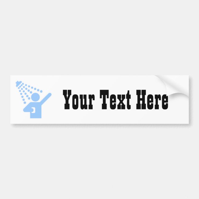 Shower Bumper Sticker (Front)