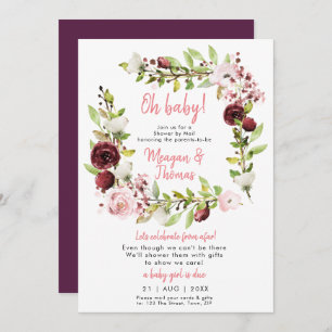 shower by mail from afar baby shower invitation