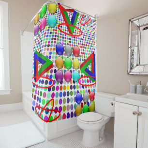 Shower curtain Abstract