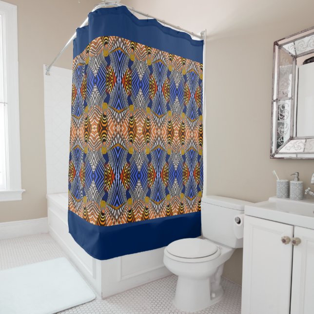 Shower Curtain/African Pattern (In Situ)