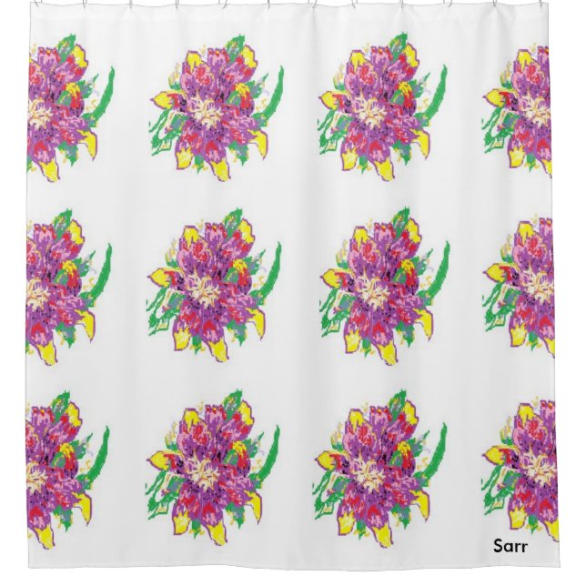 Shower Curtain Asiatic Lily (Front)