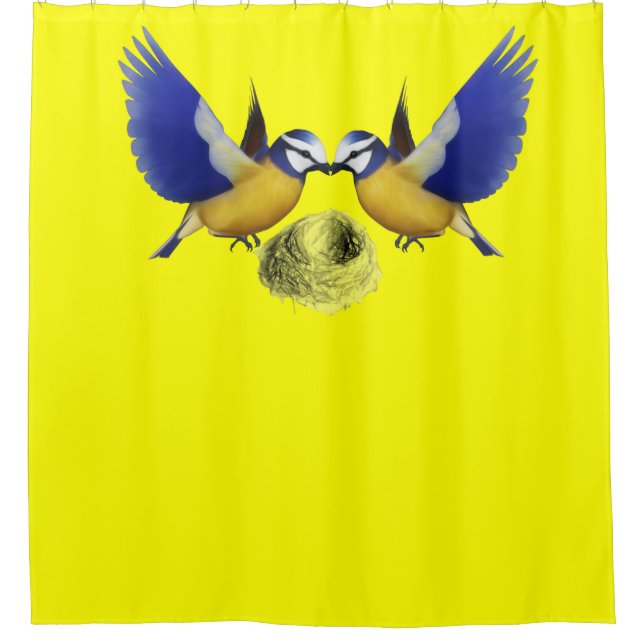 Shower Curtain Bird (Front)