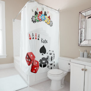 Shower Curtain Black Jack