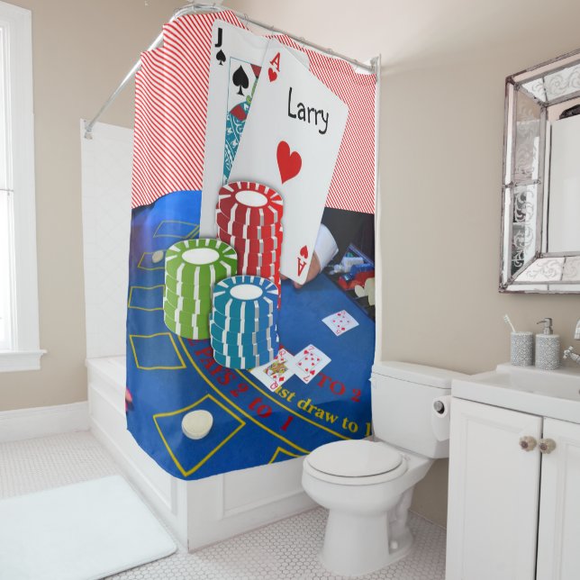 Shower Curtain Black Jack (In Situ)