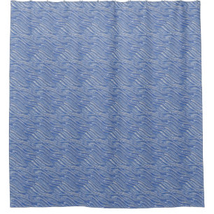 Shower Curtain Blue water look
