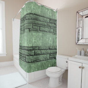 Shower Curtain Brick