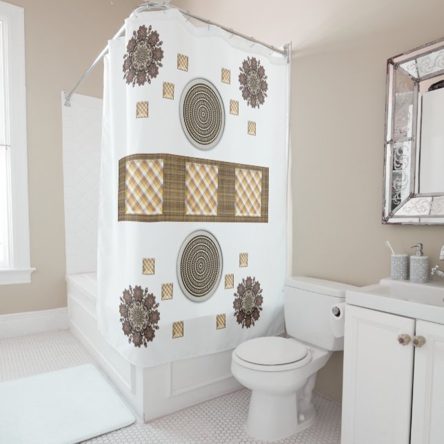 Shower Curtain Brown (In Situ)