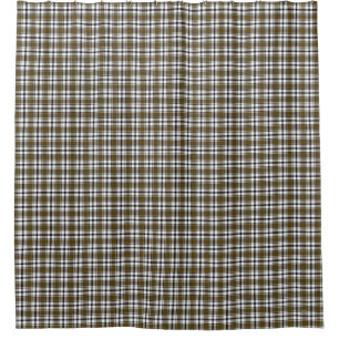 Shower Curtain Brown Plaid HAMbyWG