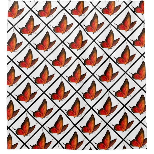Shower Curtain/Butterflies (Front)