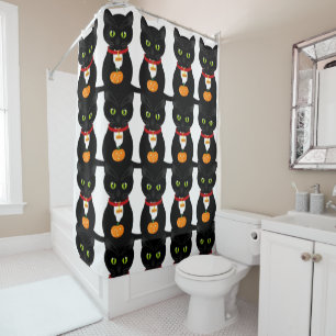 Shower Curtain Cat