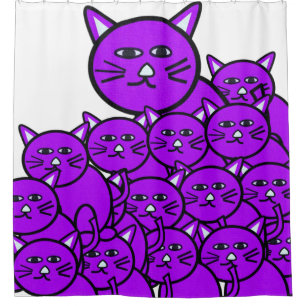 Shower Curtain Cats