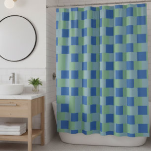 Shower curtain, checkered, colorful, design