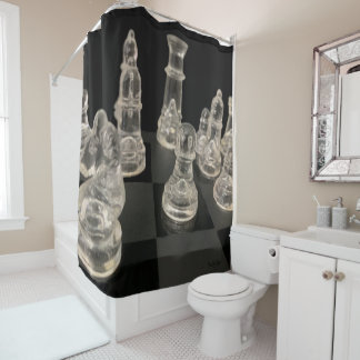 Shower Curtain Chess
