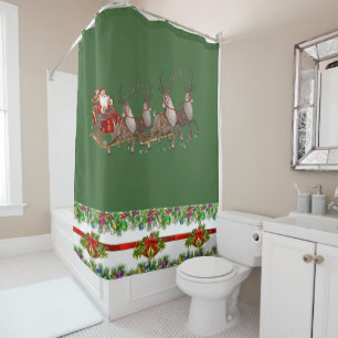 Shower Curtain Christmas